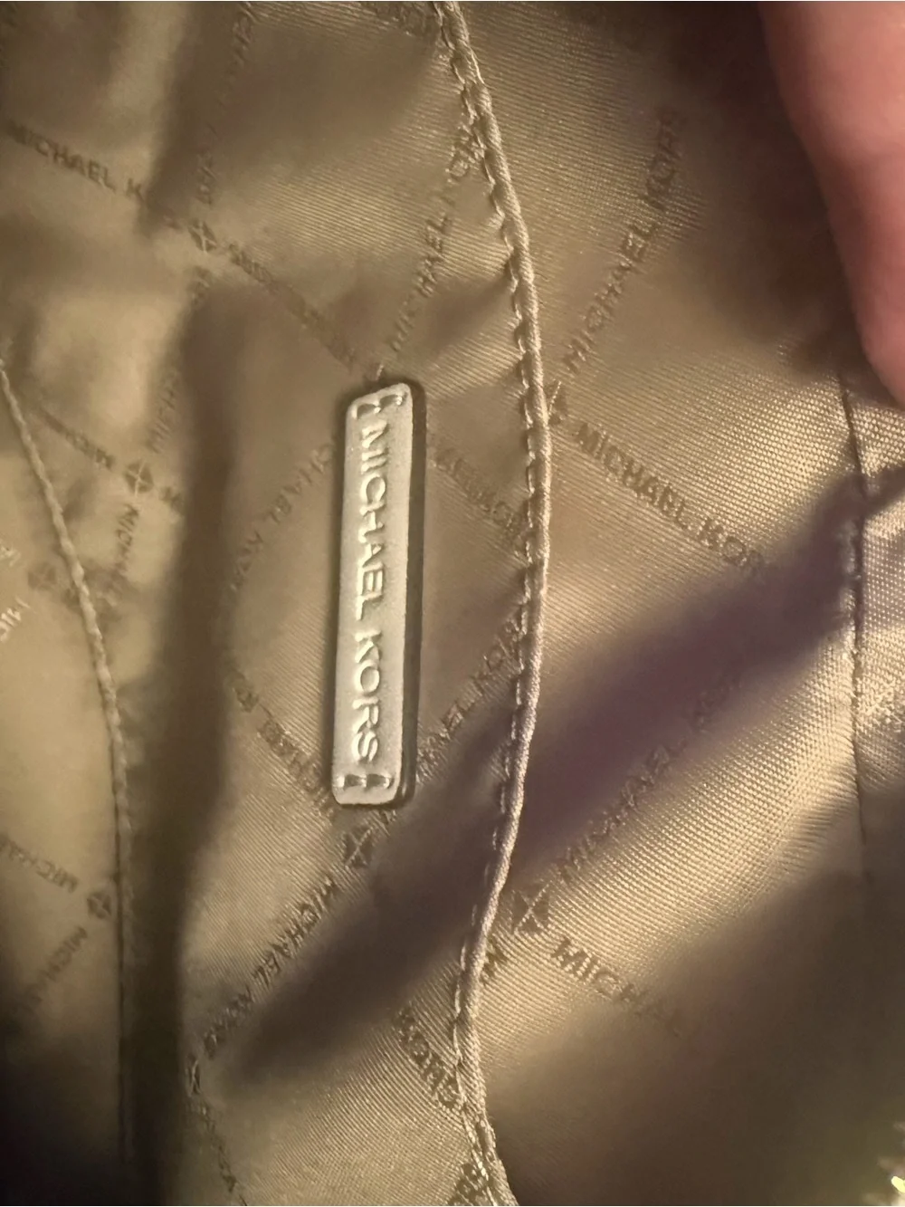 Michael Kors Cream & Gold Signature Crossbody Bag